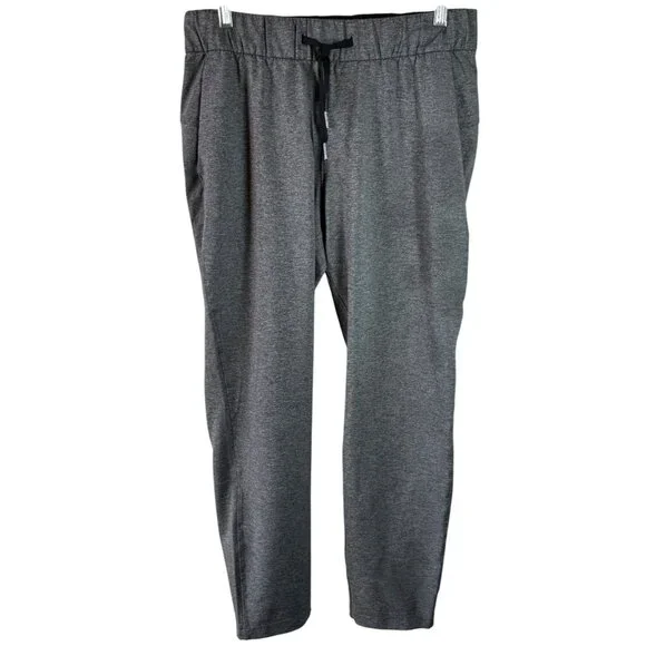 Lululemon On The Fly Pant 28” Heathered Black Luxtreme Size 8 - Picture 3 of 6